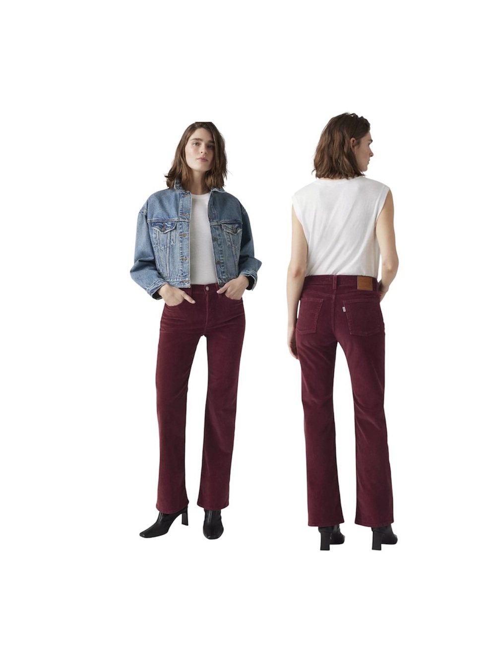 LEVI’S Pink Corduroy Bootcut Jeans Pants